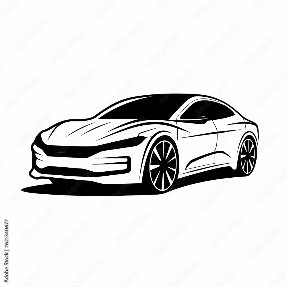 Modern Car Logo Illustration Design