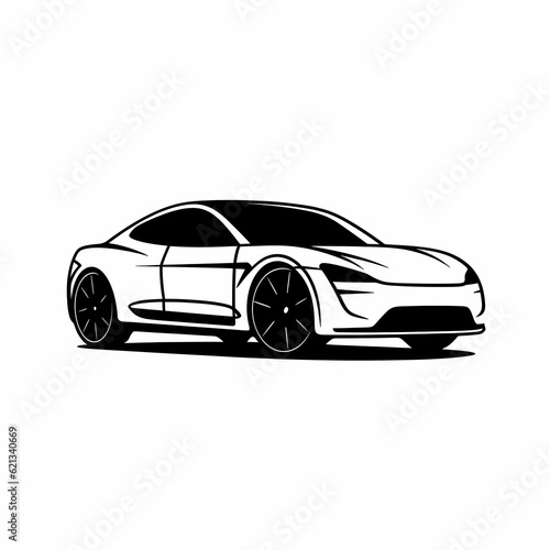 Modern Car Logo Illustration Design