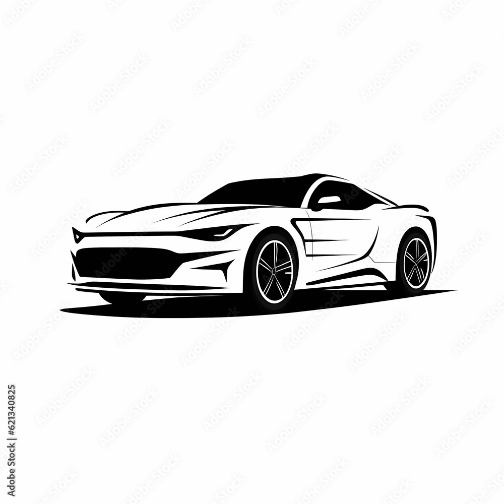 Simple Modern Car Illustration