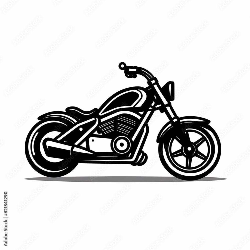 Fototapeta premium Motorcycle Logo Illustration Design