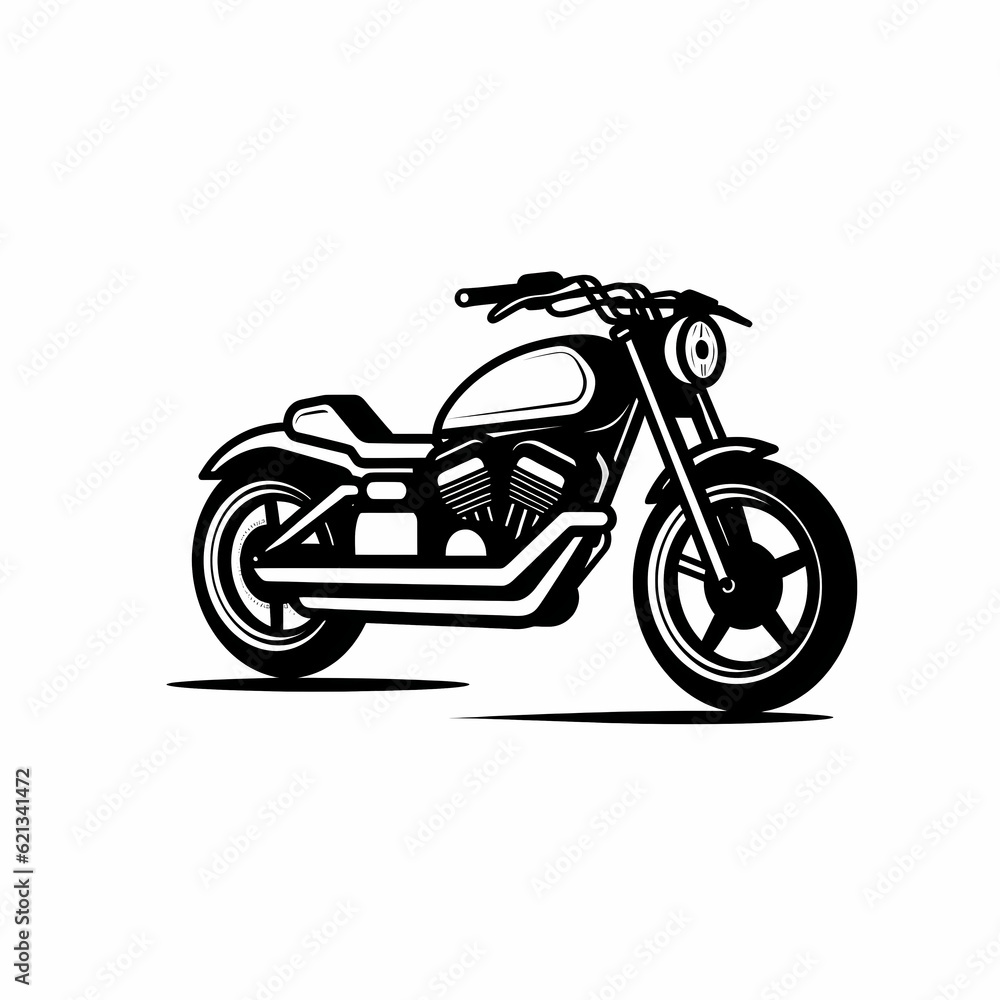 Motorcycle Logo Illustration Design