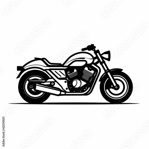 Motorcycle Logo Illustration Design