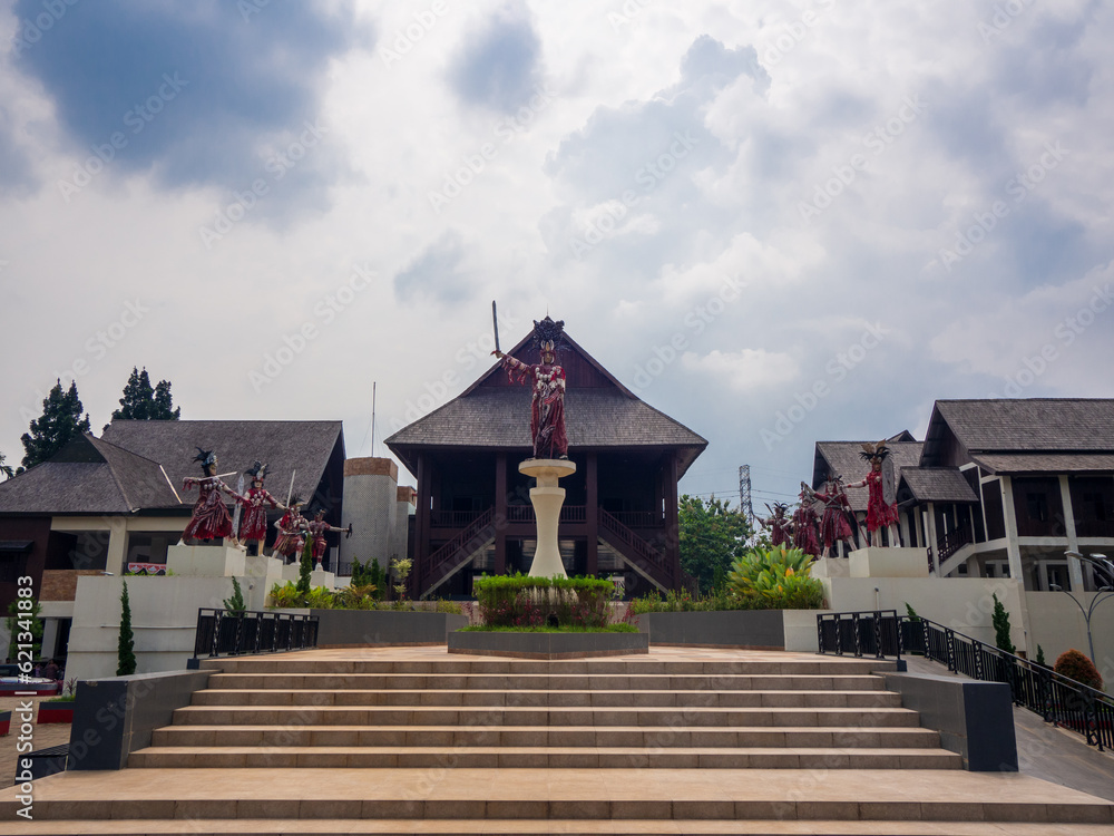 Jakarta, Indonesia (July 8, 2023) Manado Traditional House on the