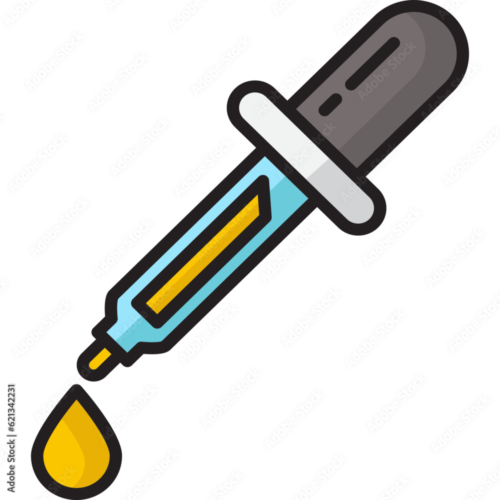 Pipette icon. Dropper illustration symbol. Sign device element vector. Pipette icon. Dropper illustration symbol. Sign device element vector.