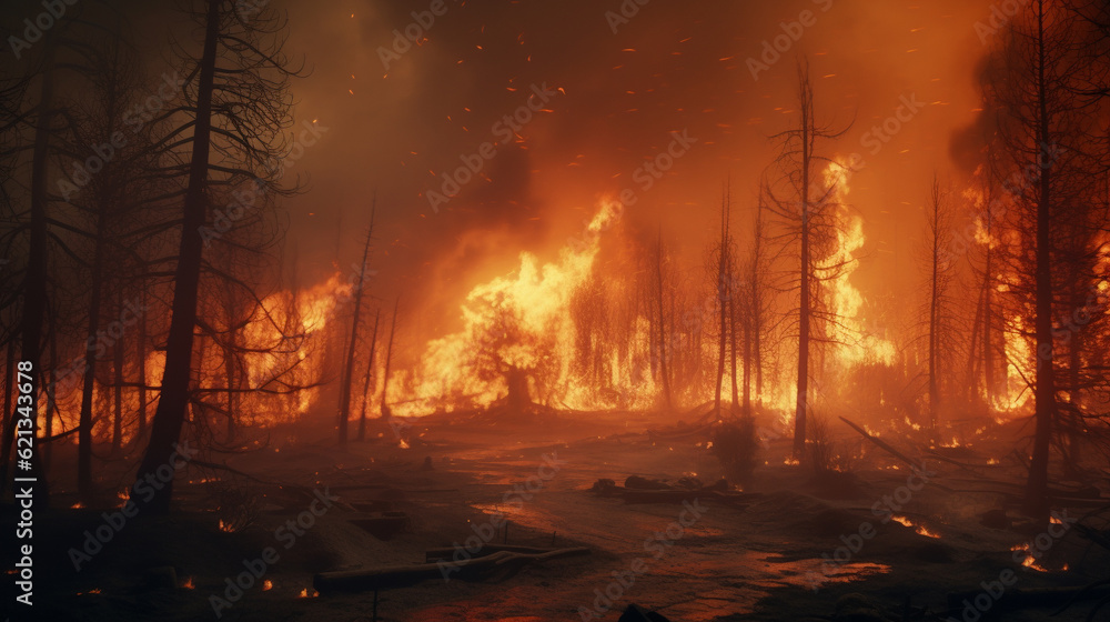 山火事（AI生成）