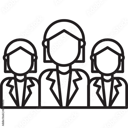 Business Women Team Icon