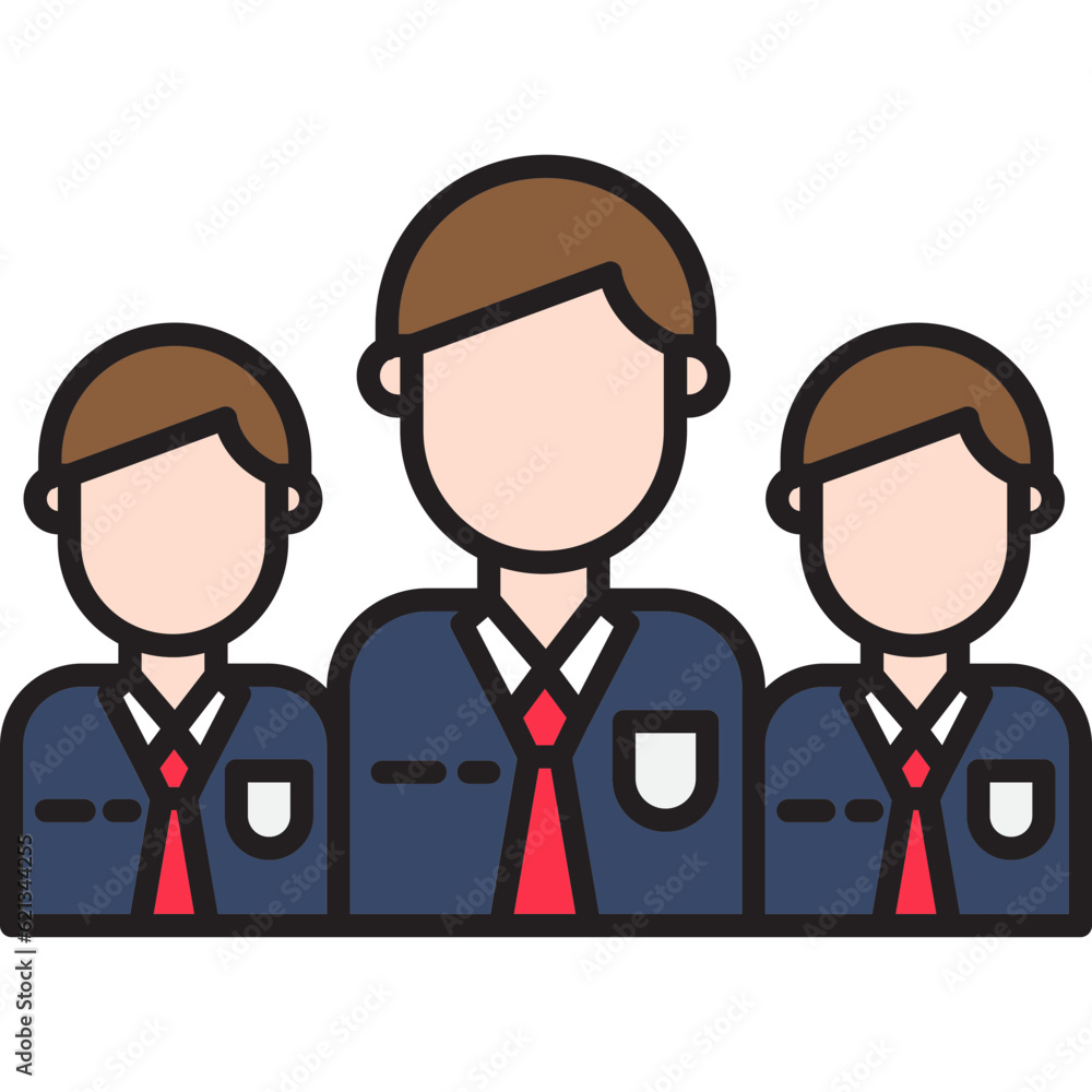 Naklejka premium Business Men Team Icon