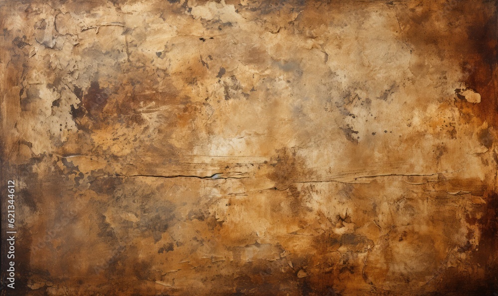 Old brown paper grunge background, generative AI Old brown paper grunge background, generative AI