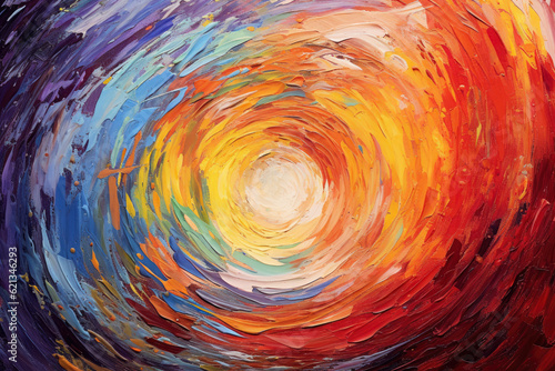 whirlpool of abstract colors swirling and spiraling, inviting the viewer into a captivating vortex of imagination