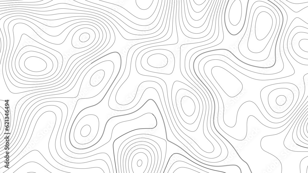 Abstract white topography vector background. Line topography map design ...