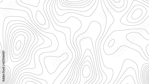 Abstract white topography vector background.  Line topography map design. The concept of conditional geographical pattern and topography. 
