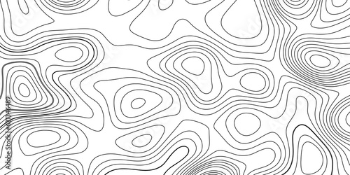 Abstract white topography vector background.  Line topography map design. The concept of conditional geographical pattern and topography. 