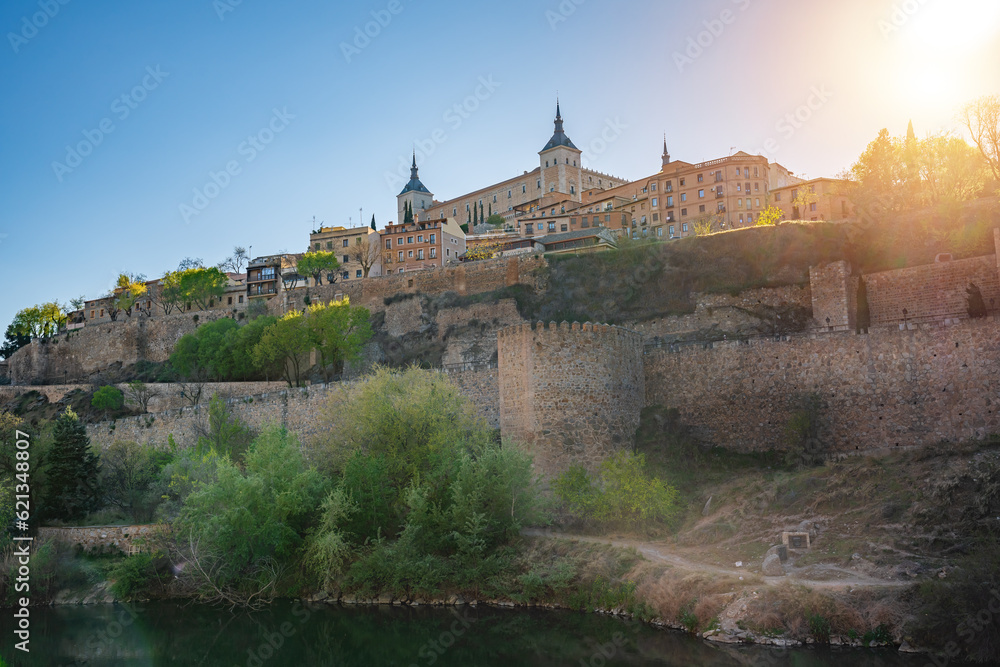 Toledo Skyline with Alcazar of Toledo - Toledo, Spain