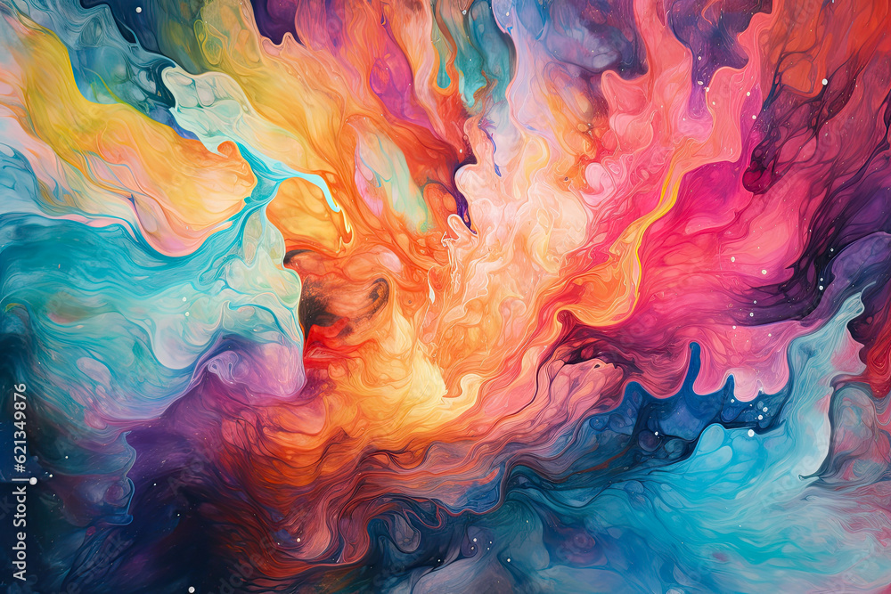 whirlpool of vibrant watercolors on an abstract background, creating a dynamic and fluid visual experience whirlpool of vibrant watercolors on an abstract background, creating a dynamic and fluid visual experience