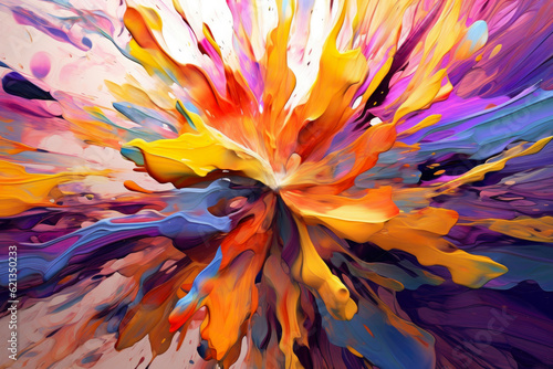 burst of abstract energy on a dynamic background, with swirling lines and vibrant colors, conveying a sense of excitement and vitality