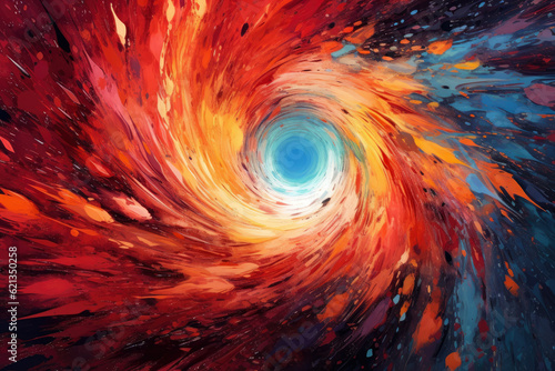 whirlpool of abstract colors and textures on a vivid background, creating a dynamic and immersive visual experience