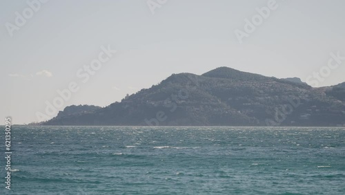 View of Theoule sur Mer, South of France from Cannes photo