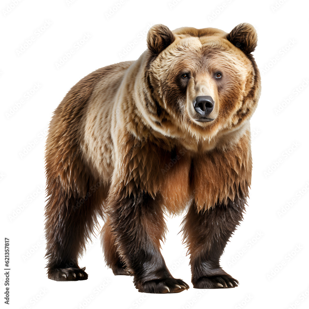 Fototapeta premium bear isolated on white background ,generative ai