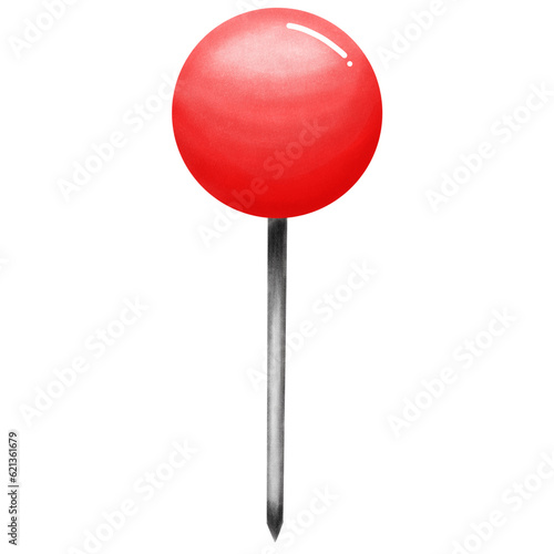 red pin