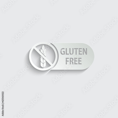 gluten free icon vector sign