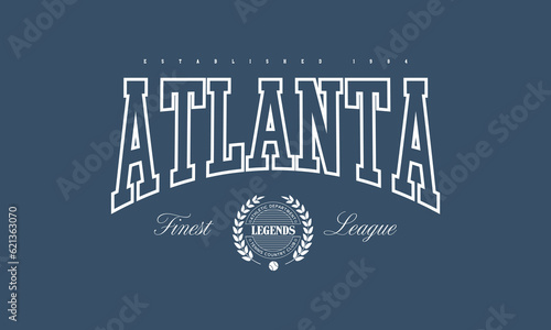 Vector in varsity vintage style.