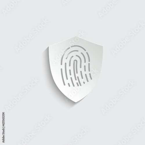 fingerprint icon vector  fingerprint protect 