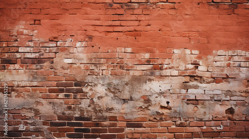 old brick wall. Generative Ai. 