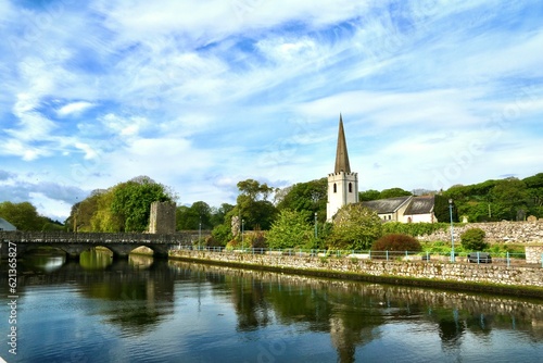 Glenarm village in County Antrim, in Northern Ireland.