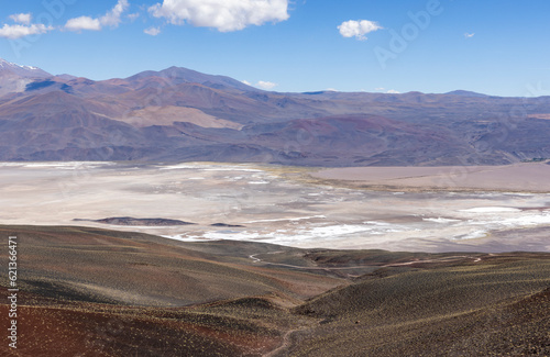 Crossing the Andes from Antofagasta de la Sierra to Antofalla - stunning landscape around the salt desert Salar de Antofalla in the Puna highlands