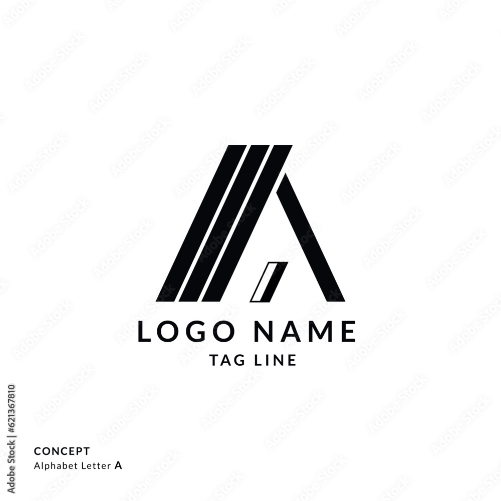 Obraz premium A Letter logo concepts, alphabet letters Logo, Logo majesty, Letter concept design