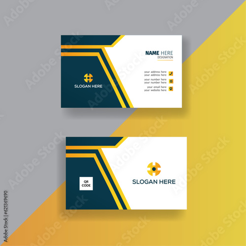 professional and personal stylish modern business card template. Design of a vector artwork