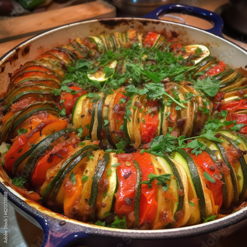 Food in the kitchen Ratatouille