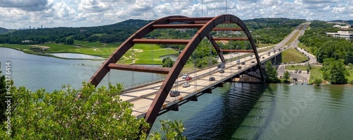Iconic Austin: Pennybacker 360 Bridge in Austin, Texas, USA, Captured in Stunning 4K Resolution photo