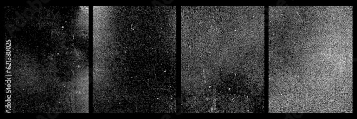 Tablou pe pânză Vintage halftone texture pack grunge distressed dots