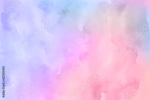 Abstract pastel watercolor background. Rainbow watercolour pattern. Abstract water color texture. Watercolor pastel splash. Summer watercolour vector background