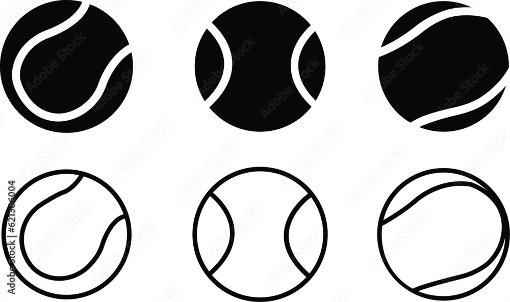 tennis ball icon in trendy flat style isolated on background. tennis ...
