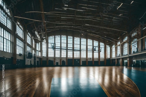 A Pure Gymnasium Hall with sitting