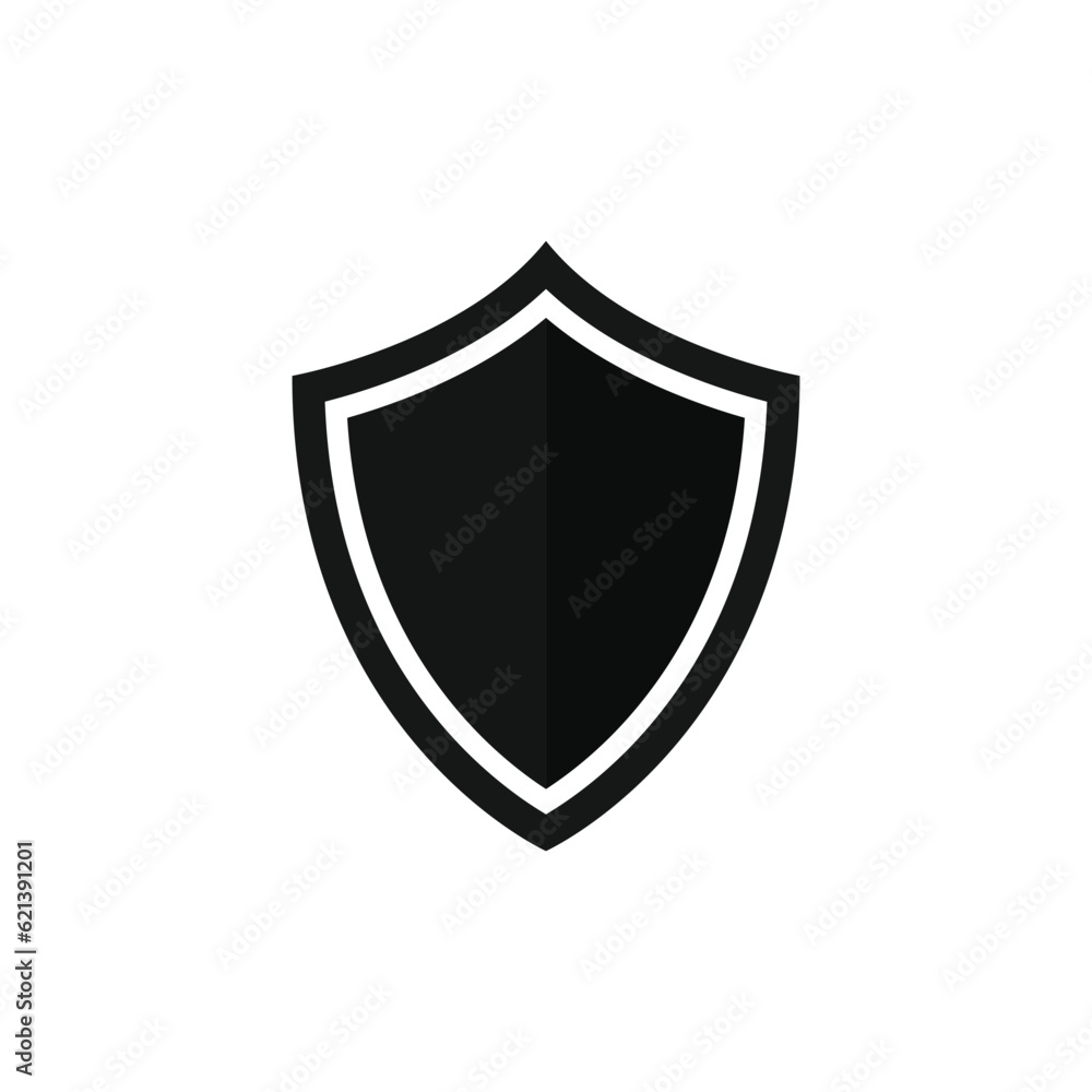 Black Shield Icon Vector Logo Design Template Black Shield Icon Vector Logo Design Template