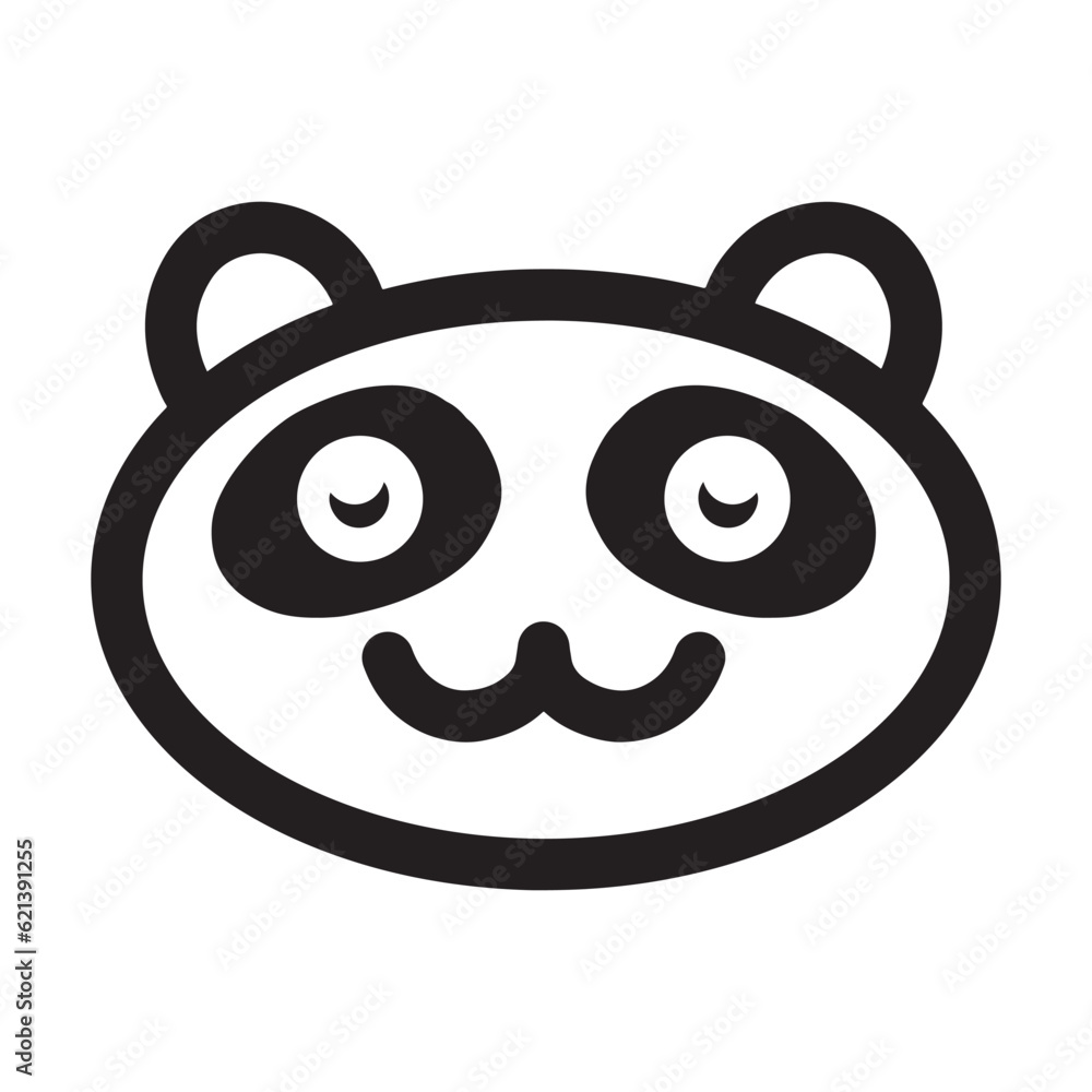 Panda icon design vector illustration Panda icon design vector illustration