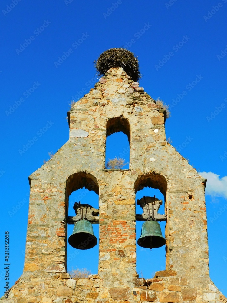 old ruins of a church in Cabañas de Tera