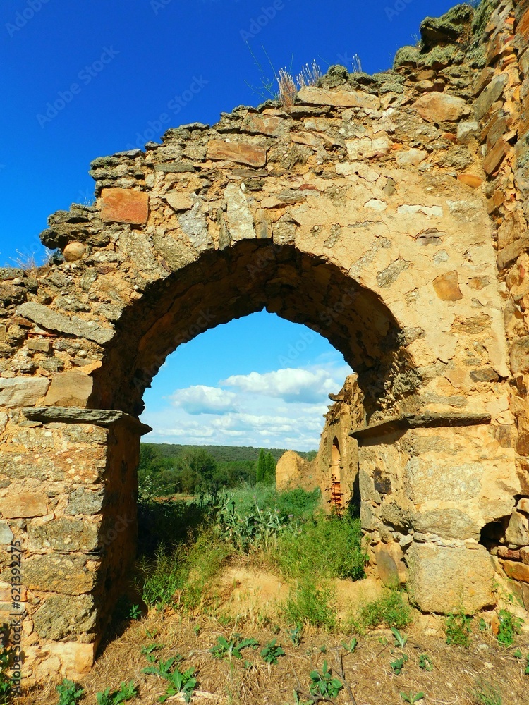 old ruins of a church in Cabañas de Tera