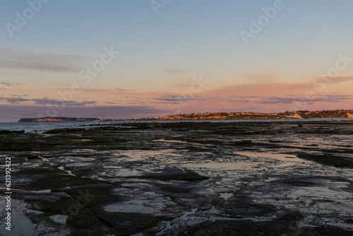 Beautiful morning view over the dry reef.