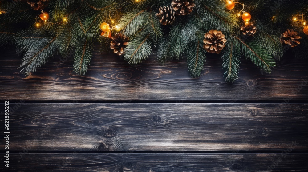 Winter Christmas and New year background for product placement Generative AI Winter Christmas and New year background for product placement Generative AI