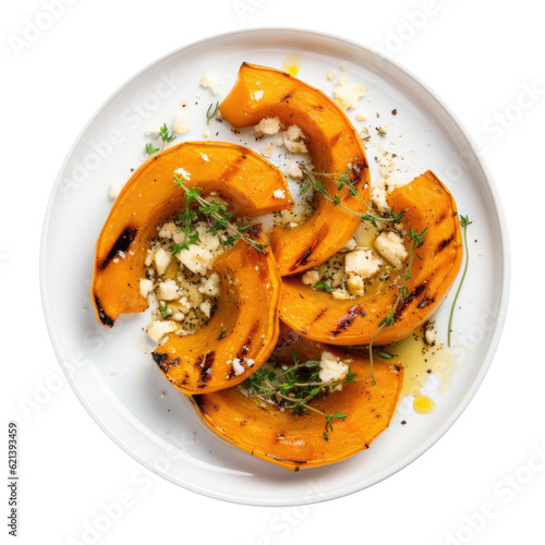 Plate of Grilled Butternut ...