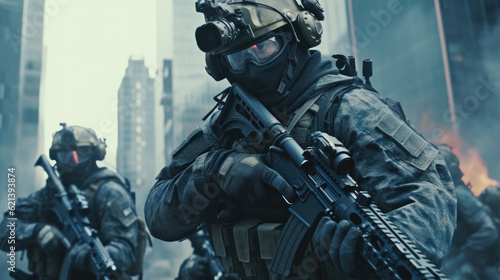 Adaptability in Action: Special Forces Operatives in Urban Warfare Ai Generative