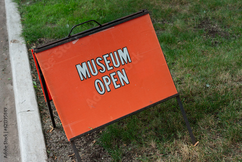 local museum open sign
