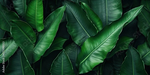 desktop wallpaper Abstract Tropical Leaves Texture for Desktop Wallpaper and Nature-inspired Background Designs Generative AI Digital Illustration
