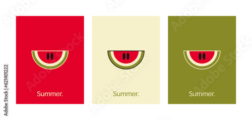 Summer Watermelon Smile Letter-Sized Posters