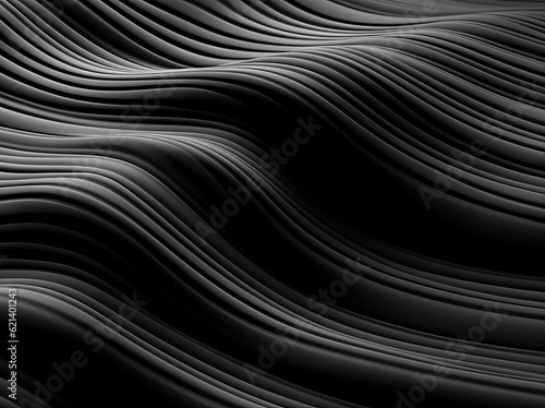 Modern Abstract Dark Background with Wave Lines and Shapes - F457CB69-3664-4C81-AA24-1 Generative AI