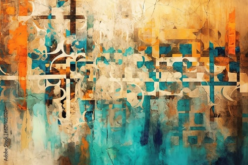 Abstract Islamic Artwork - A Timeless Work of Art in the Style of Islam Generative AI